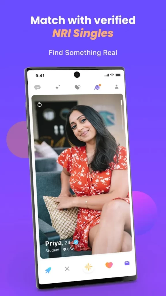Mobile screen showing Dil Mil’s South Asian cultural filters for Indian expats in 2025