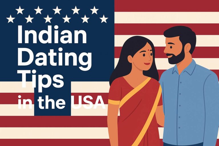 Indian Dating Tips in the USA, showing cultural blend of Indian traditions and American lifestyle